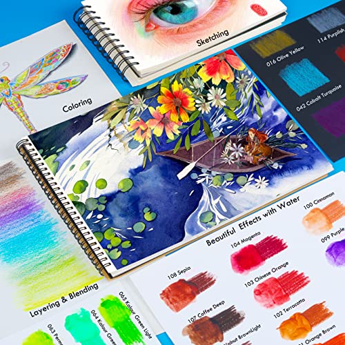 KALOUR Premium Watercolor Pencils, Set of 120 Colors