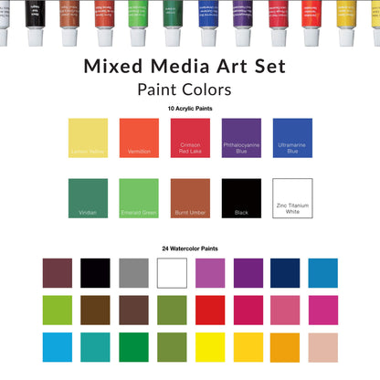 Royal & Langnickel Essentials 85pc Mixed Media Beginners Box Art Set