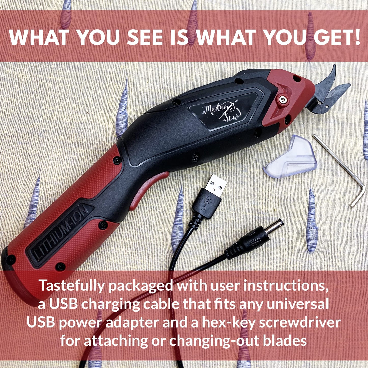 Madam Sew Cordless Electric Scissors