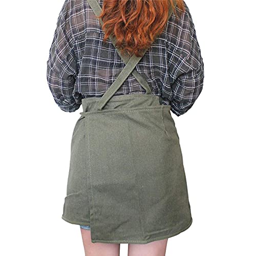 Adjustable Artist Apron with Pockets for Women Painter Canvas