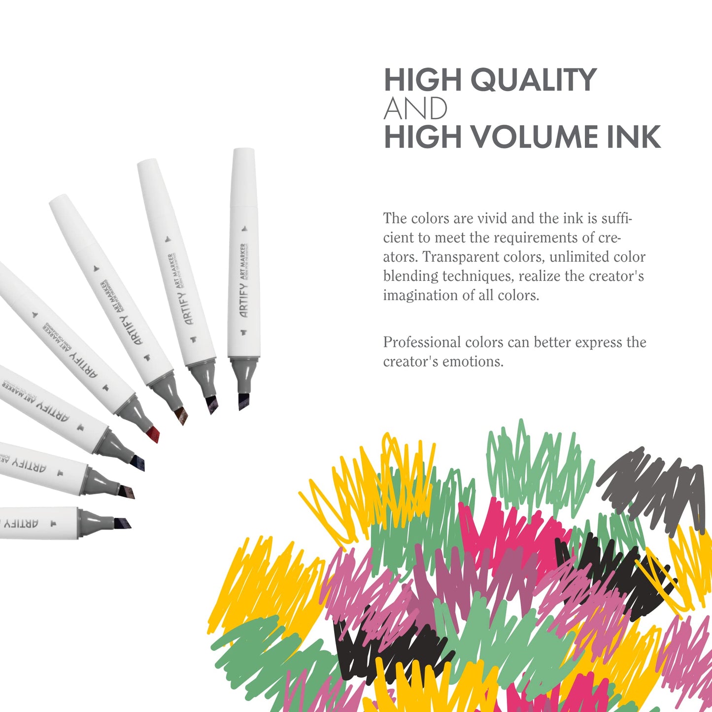ARTIFY 48 Basic Colors Art Markers