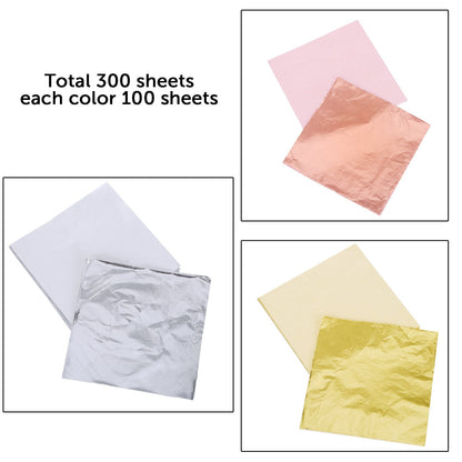 300 Sheets Gold Foil Sheets