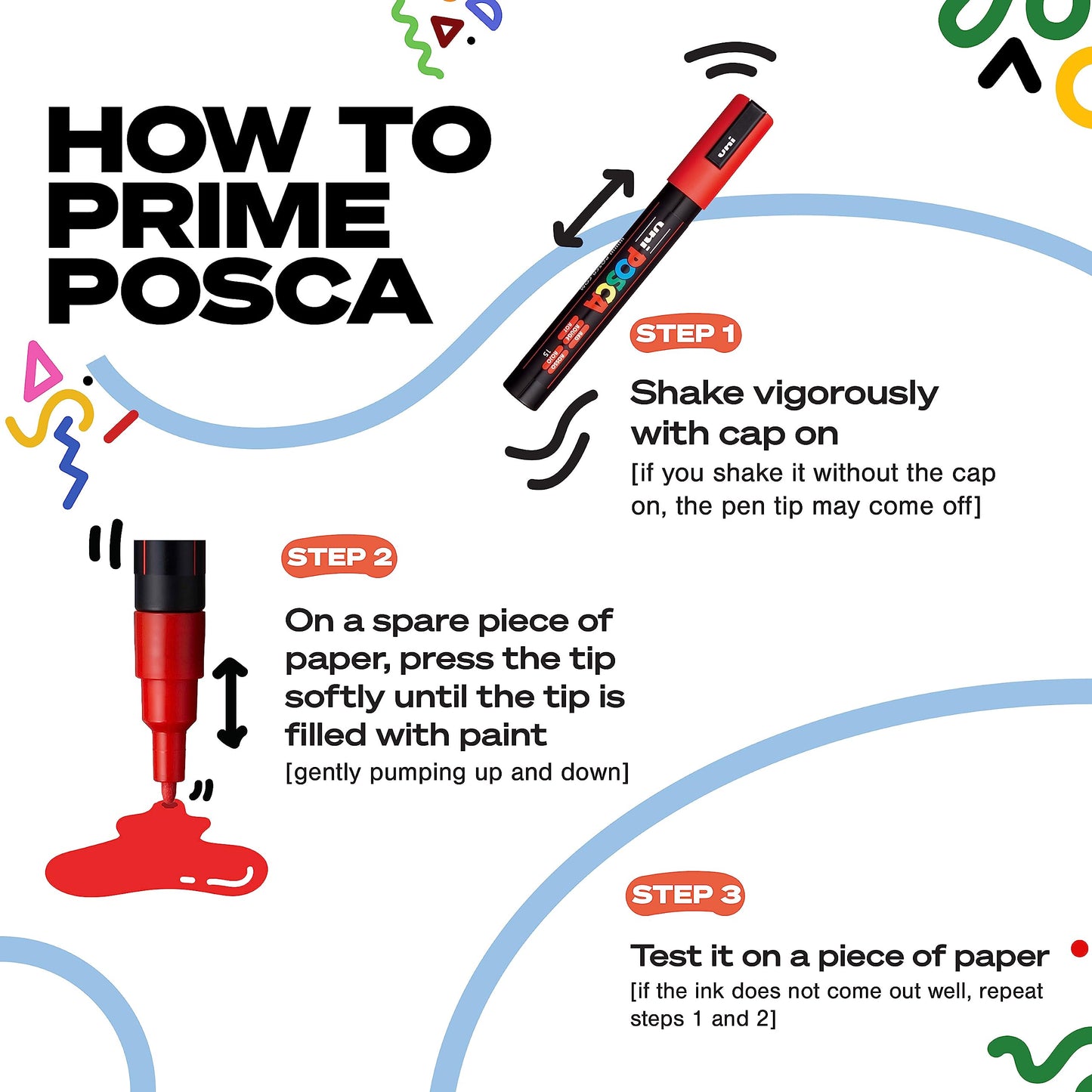 8 Posca Paint Markers