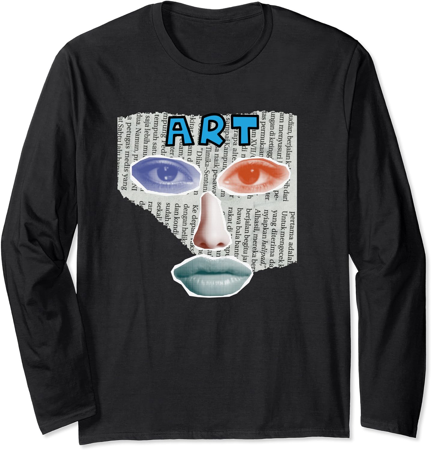 Art Collage Long Sleeve T-Shirt