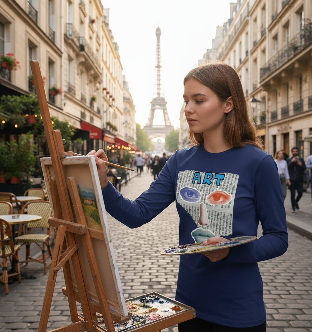 Art Collage Long Sleeve T-Shirt