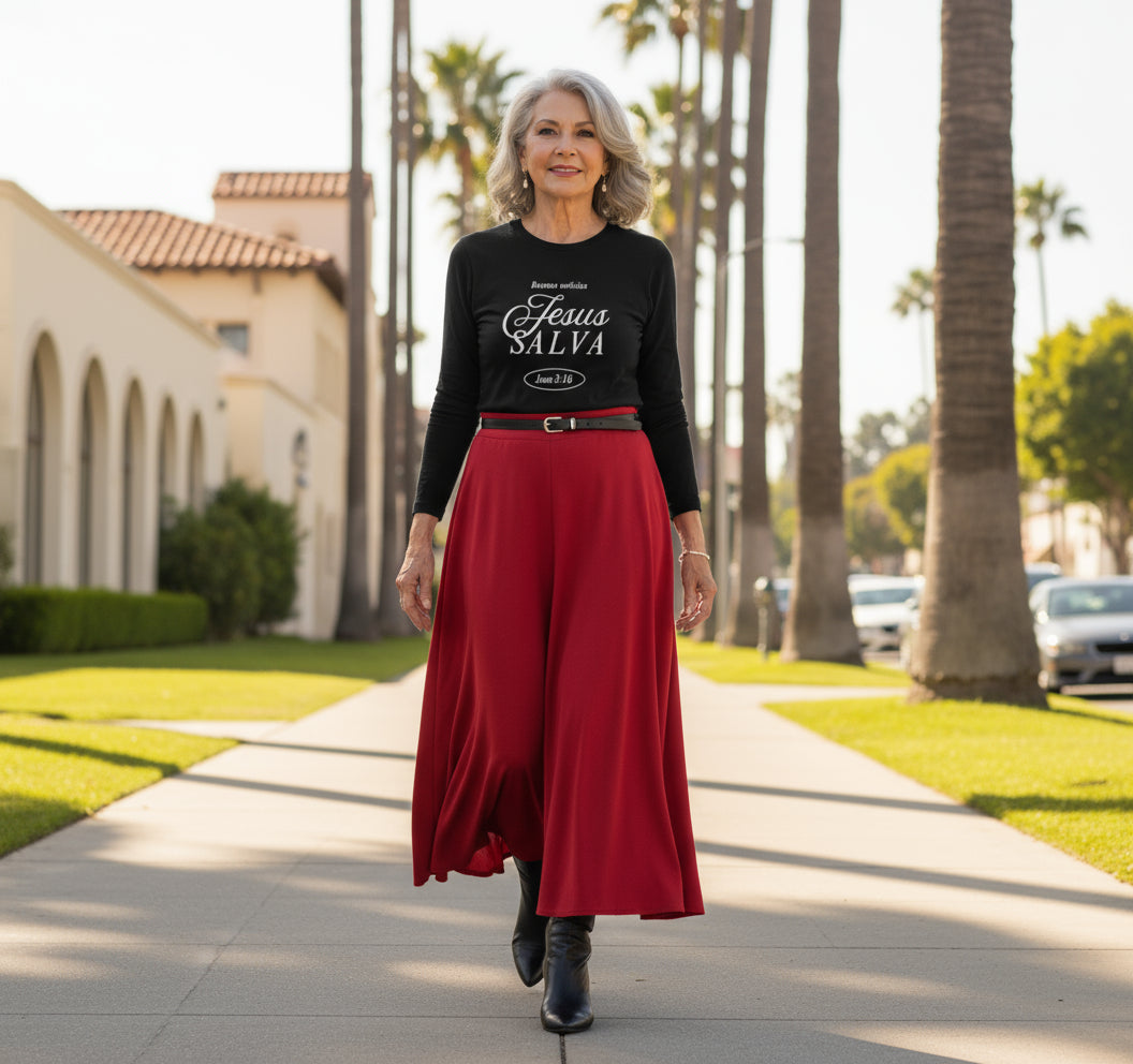 Buenas noticias, Jesus salva Long Sleeve T-Shirt