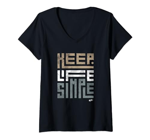 Keep Life Simple V-Neck T-Shirt