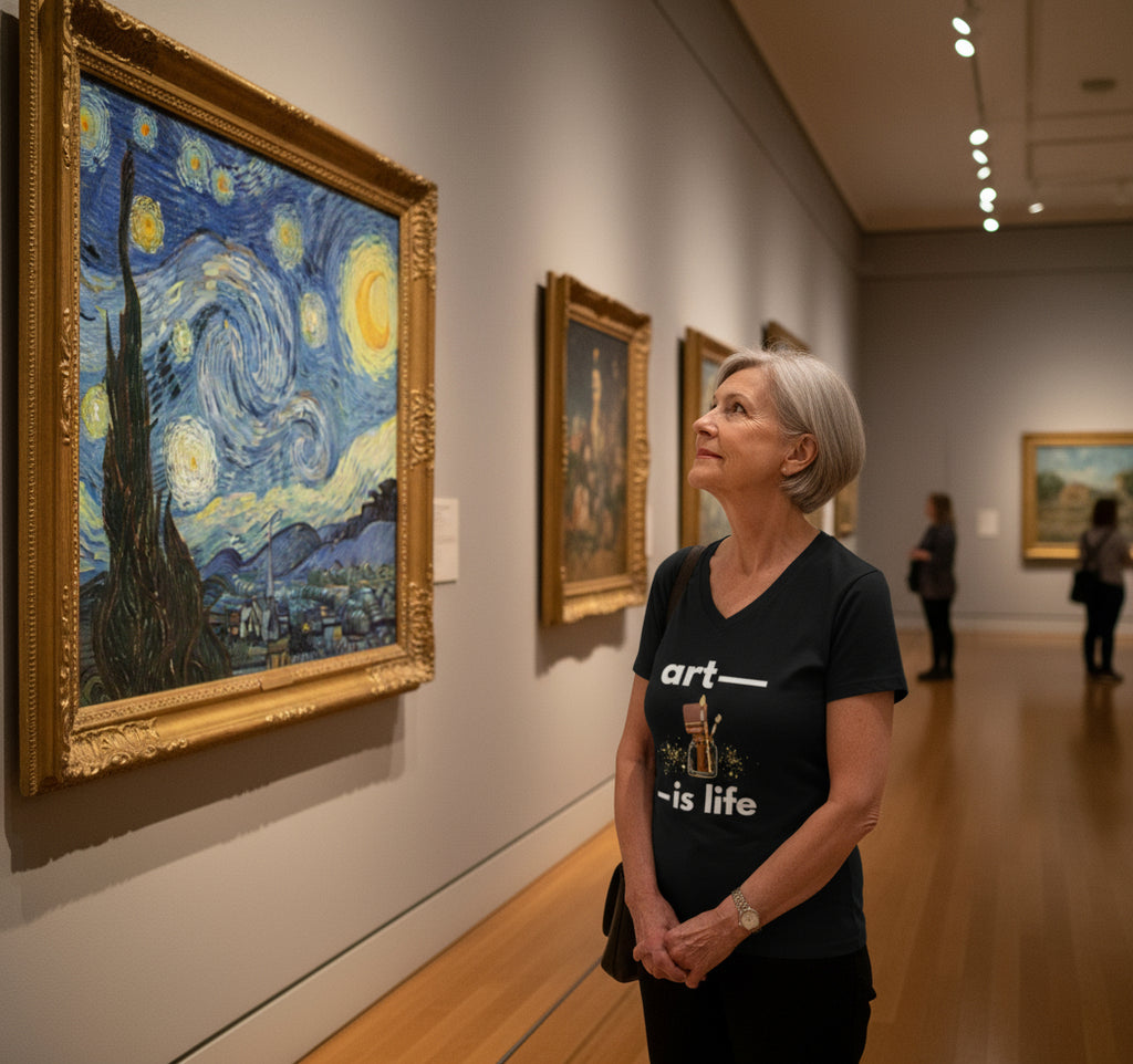 Art is life V-Neck T-Shirt