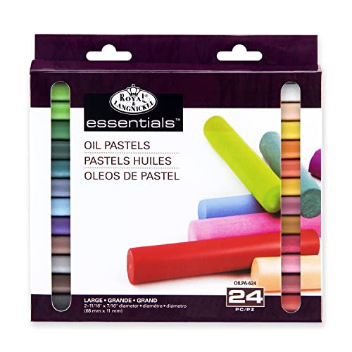 Royal & Langnickel Essentials Oil Pastels, Large, 24 Color Set