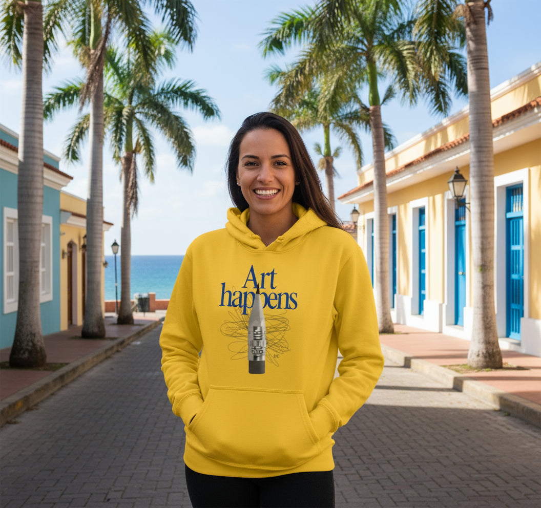 Art happens Pullover Hoodie