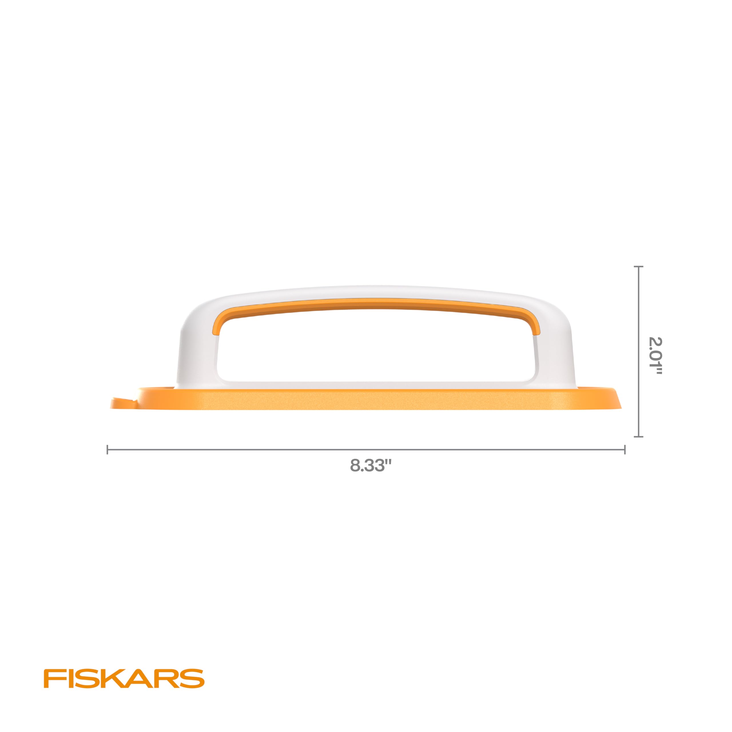 Fiskars Mango de regla pequeño, agarre suave, succión de silicona para un corte seguro, ideal para bloques de acolchado