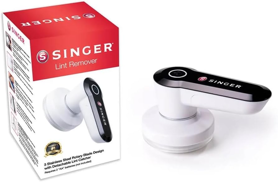 SINGER® Afeitadora de tela compacta y portátil y removedor de pelusa