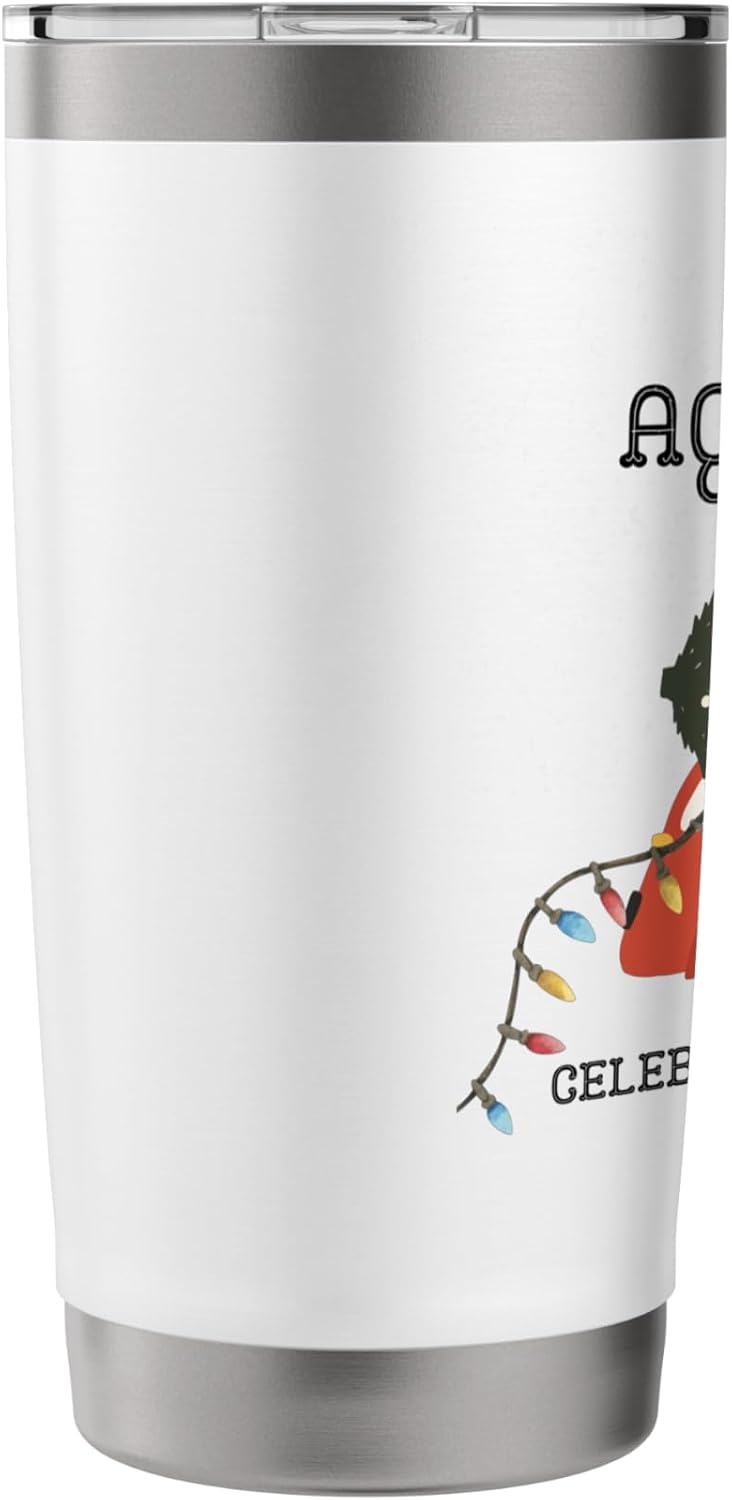 Aqui estoy celebrando la navidad - Vaso aislado de acero inoxidable