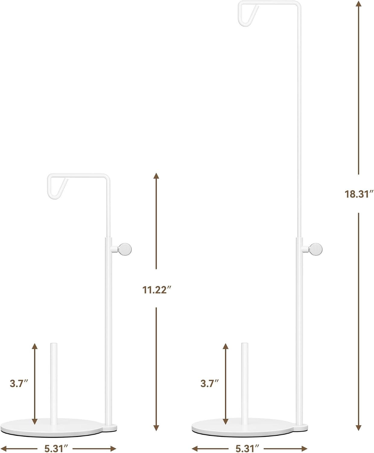 Soporte de hilo de cono ajustable de 11.22 a 18.31 pulgadas para máquina de