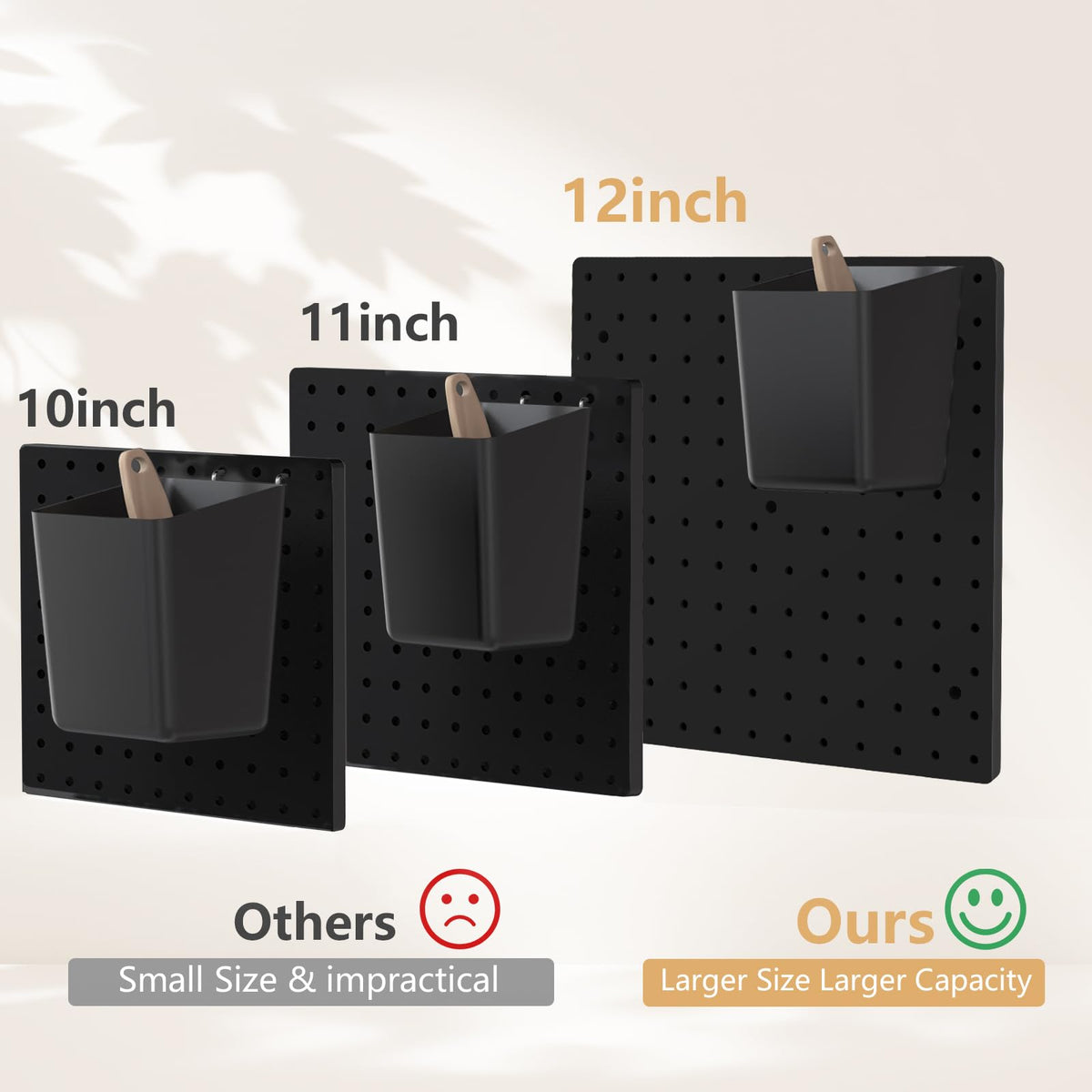 FZK Tablero de clavijas, kit de 36 piezas, incluye 4 tableros blancos y accesorios, tablero de clavijas de plástico, con ganchos, organizador de pared para oficina, sala de manualidades