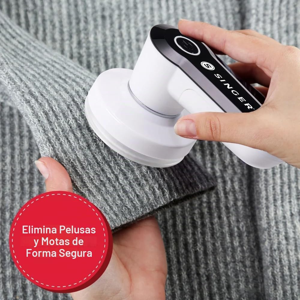 SINGER® Afeitadora de tela compacta y portátil y removedor de pelusa