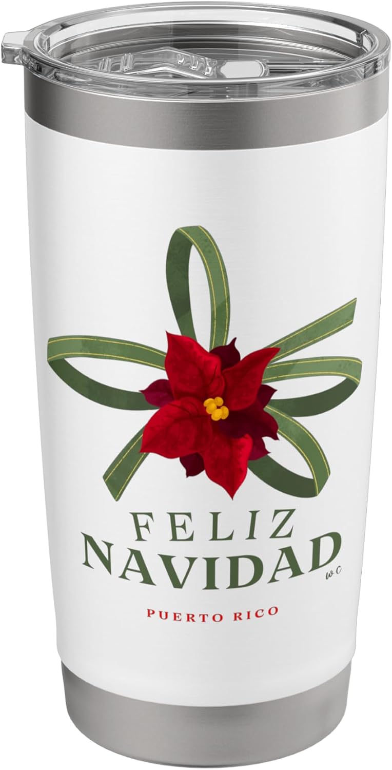 Feliz Navidad - Vaso aislado de acero inoxidable