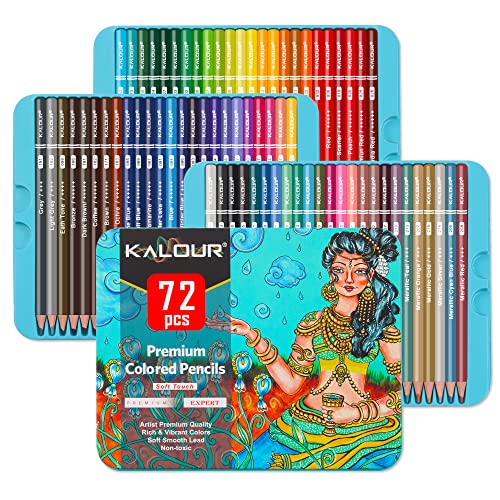 KALOUR Premium Colored Pencils,Set of 72 Colors