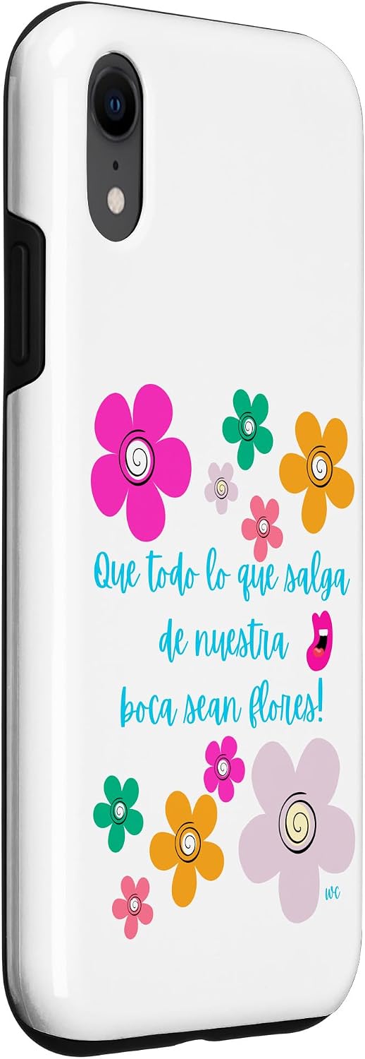 iPhone 15 Que todo lo que salga de nuestra boca sean flores Case