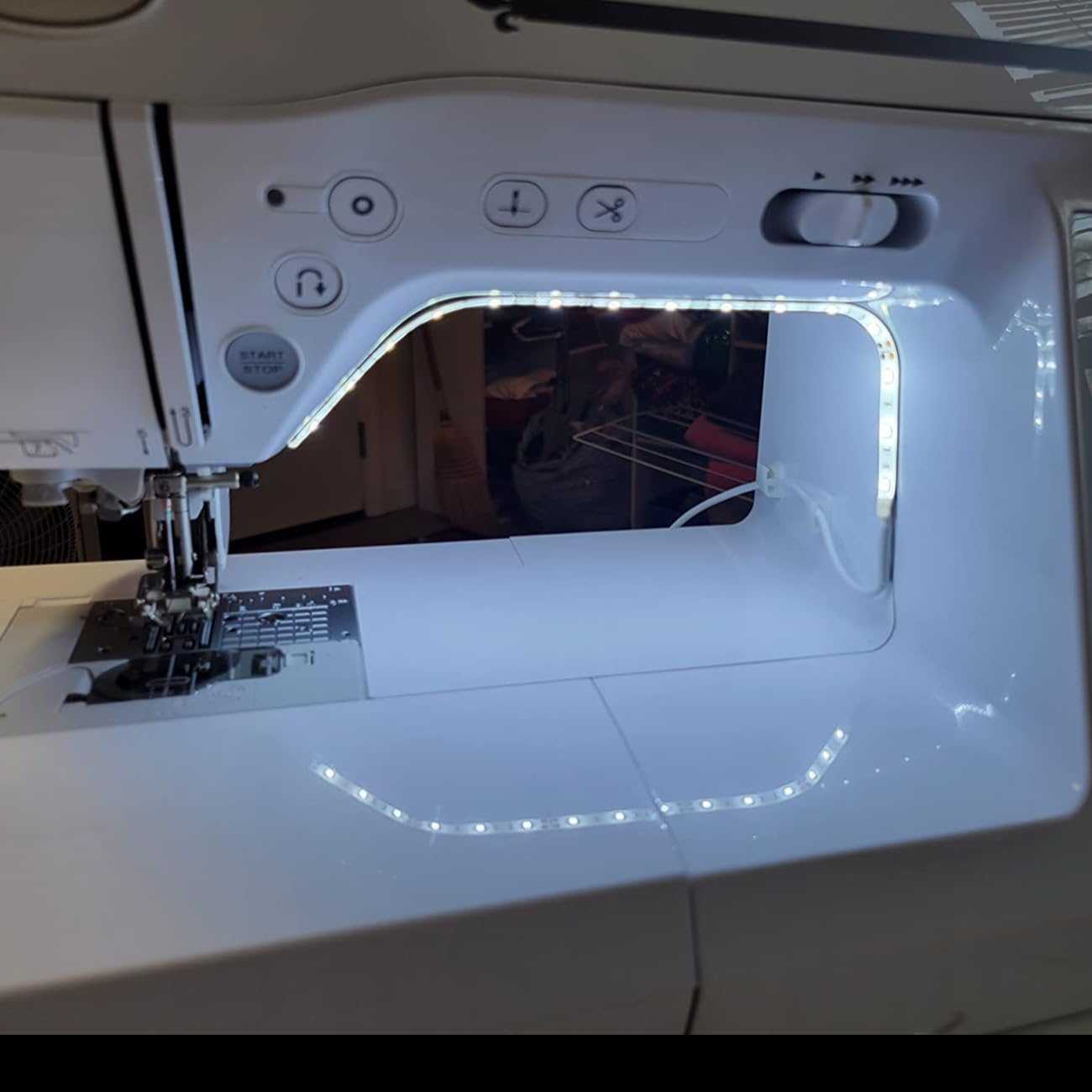 Luz LED para máquina de coser para fines decorativos con atenuador táctil, luz para máquinas de coser, 1 juego