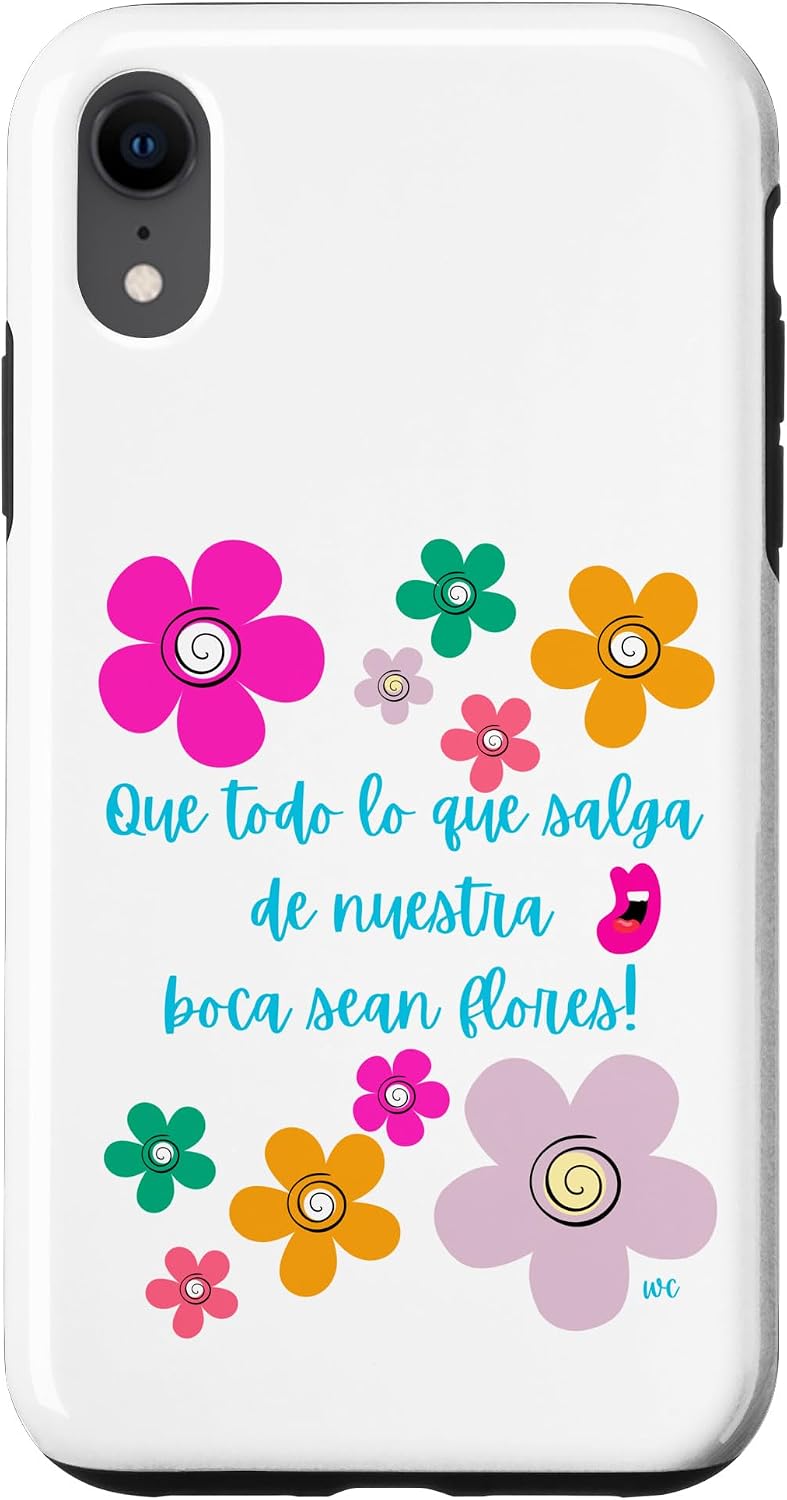 iPhone 15 Que todo lo que salga de nuestra boca sean flores Case