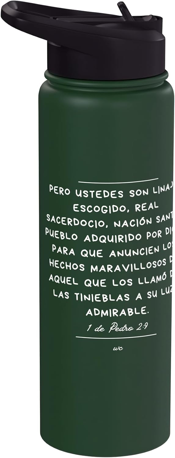 Ustedes son Linaje escogido Stainless Steel Insulated Water Bottle