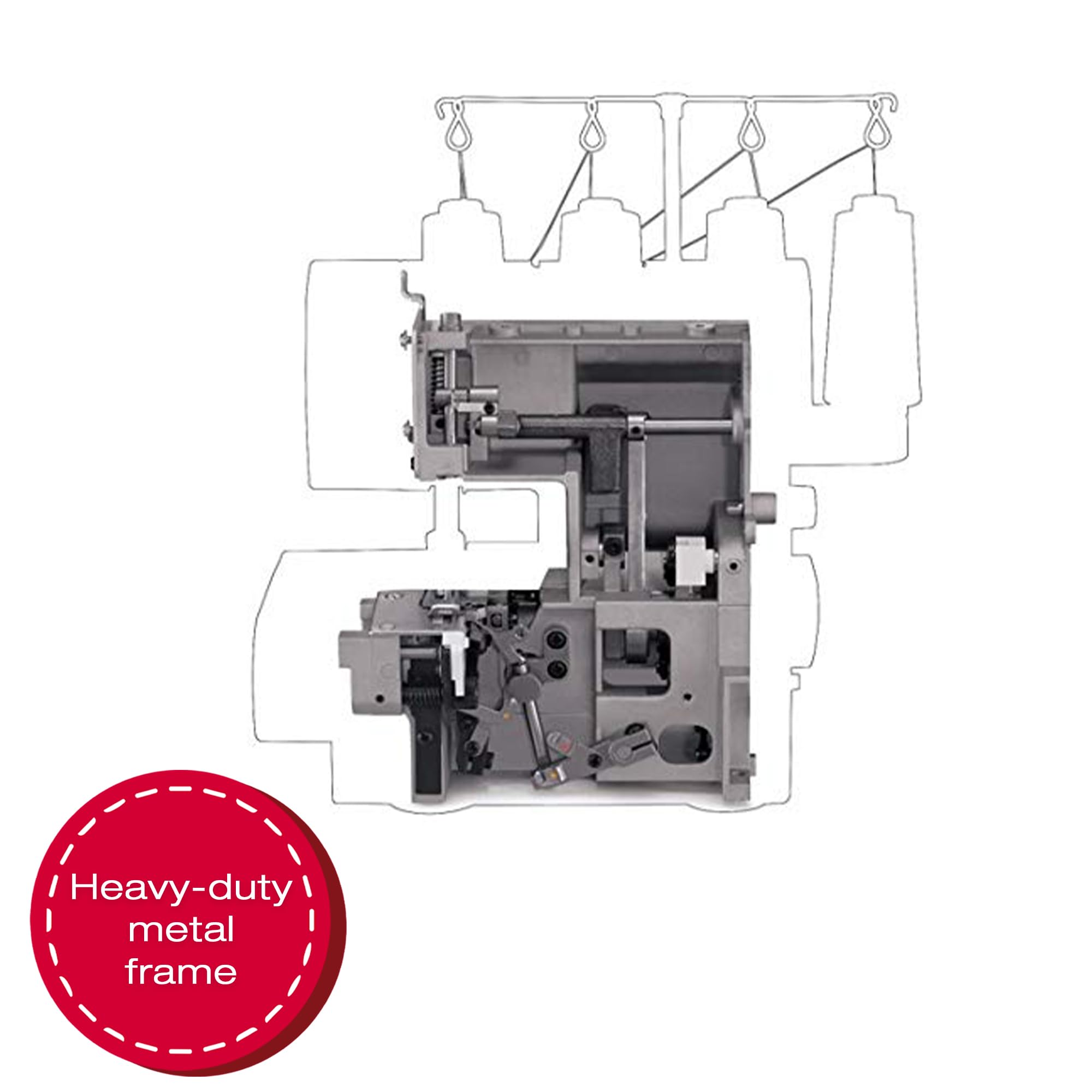 SINGER X5004-HD Metal Frame Serger & Overlock Machine