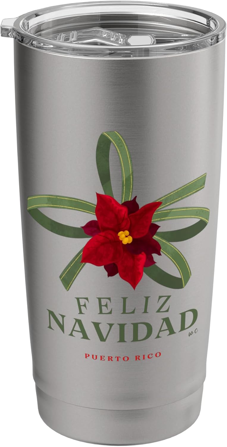 Feliz Navidad - Vaso aislado de acero inoxidable