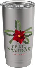 Feliz Navidad - Vaso aislado de acero inoxidable