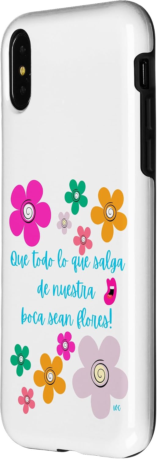 iPhone 15 Que todo lo que salga de nuestra boca sean flores Case