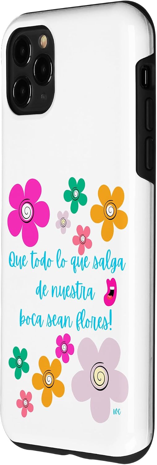 iPhone 15 Que todo lo que salga de nuestra boca sean flores Case