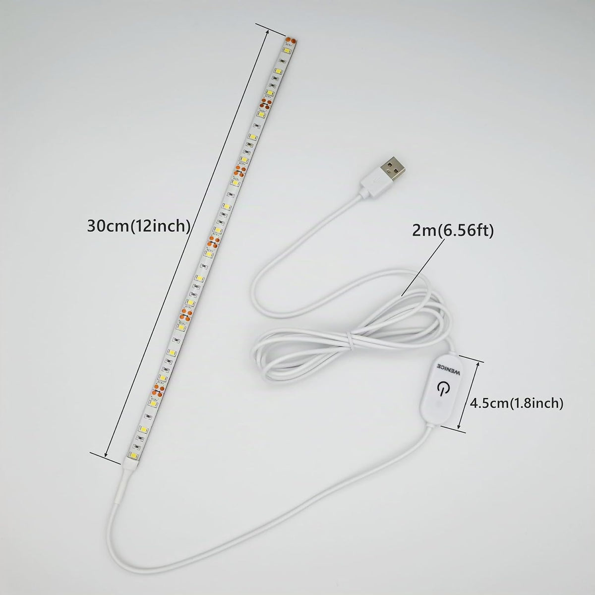 Luz LED para máquina de coser para fines decorativos con atenuador táctil, luz para máquinas de coser, 1 juego