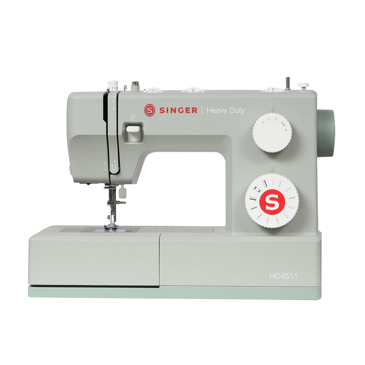 Singer 4411: máquina de coser resistente con velocidad de costura muy alta, Plástico, Blanco, M