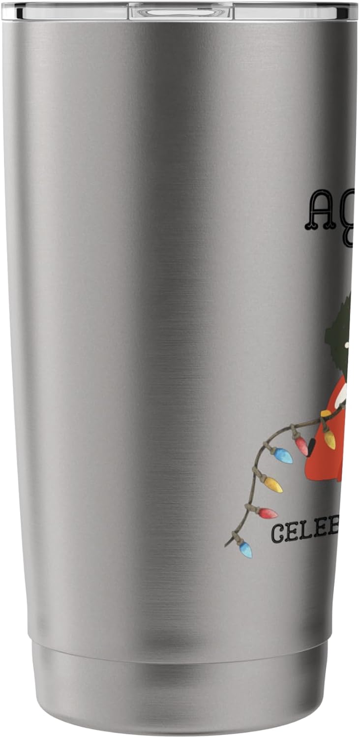 Aqui estoy celebrando la navidad - Vaso aislado de acero inoxidable