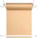 Vicenpal Dispensador de rodillos de papel kraft de 15.5 pulgadas con rollo Kraft de 98.4 ft para listas de tareas, dibujo de bricolaje, tomar notas, obras de arte, inspiración (blanco)