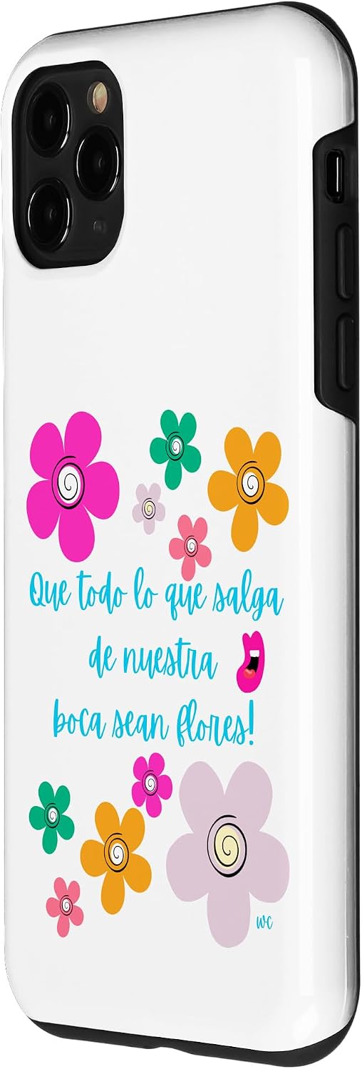 iPhone 15 Que todo lo que salga de nuestra boca sean flores Case