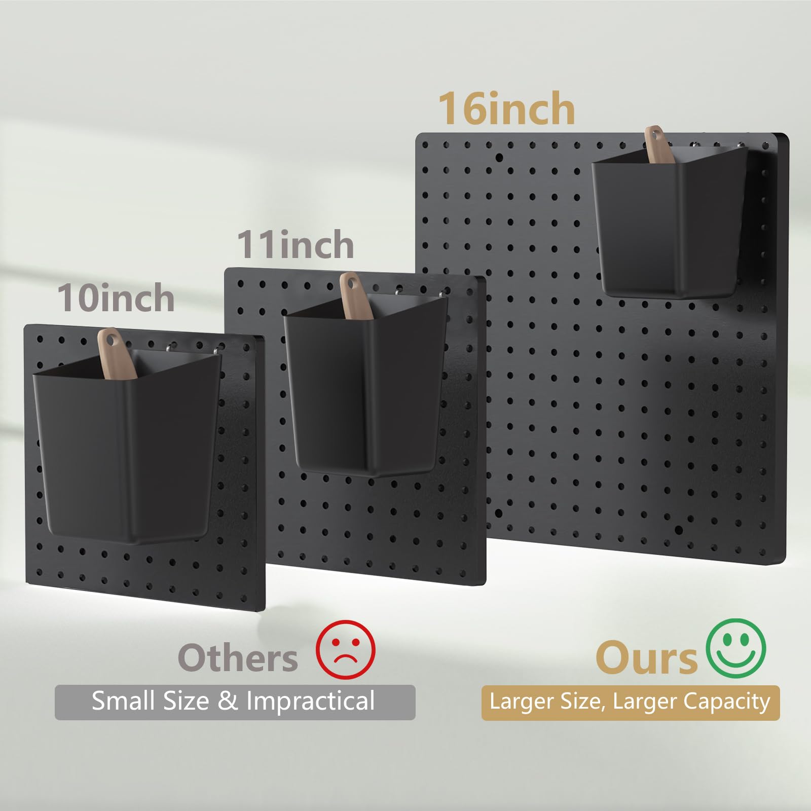 FZK Tablero de clavijas, kit de 36 piezas, incluye 4 tableros blancos y accesorios, tablero de clavijas de plástico, con ganchos, organizador de pared para oficina, sala de manualidades