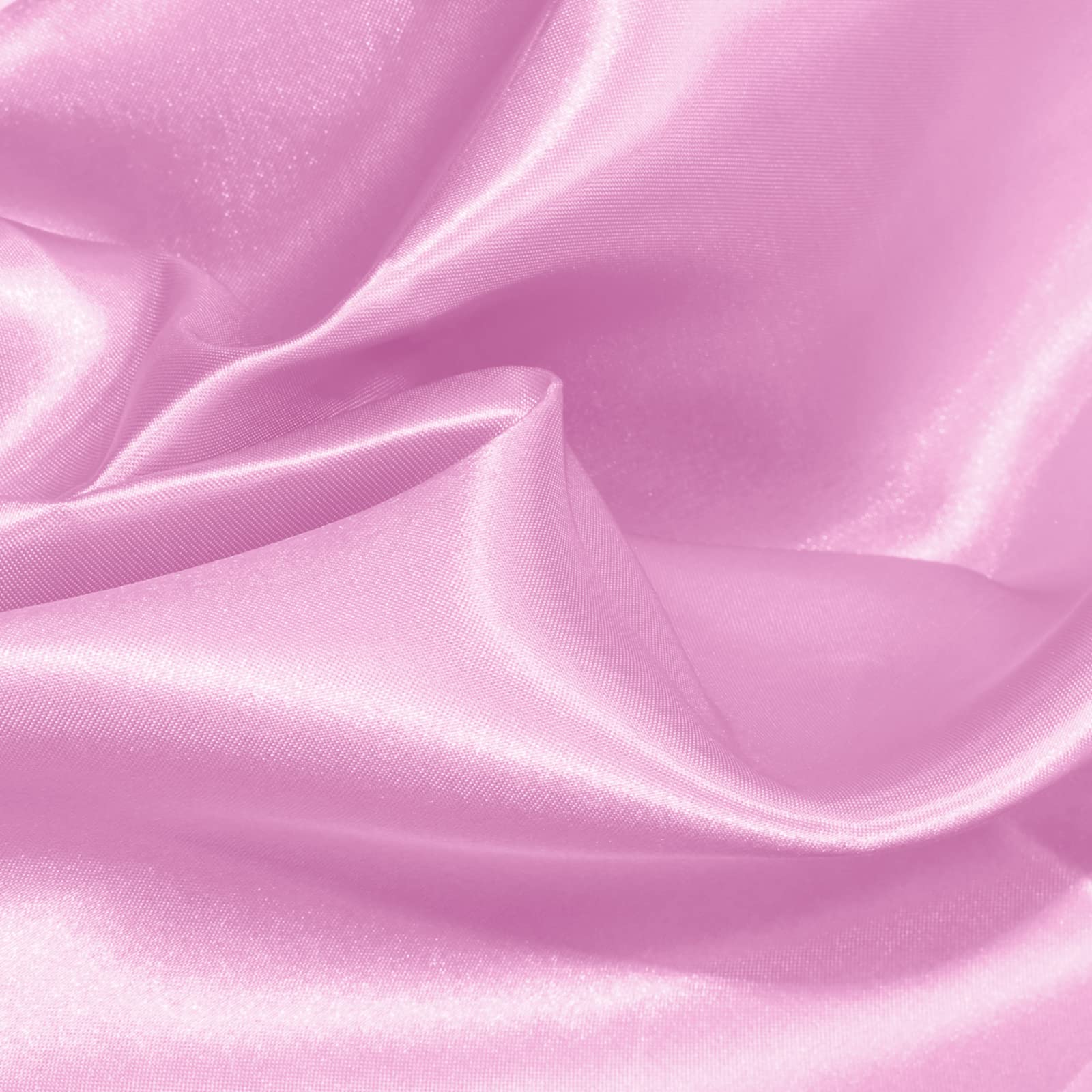VACVELT Charmeuse Satin Fabric by The Yard, 60 Inch Wide Pink Satin Fabric Shiny & Soft Cloth Fabric, Silky Satin Fabric for Bridal Dress, Wedding Decorations, Crafts, Sewing, Draping (1 Yard)
