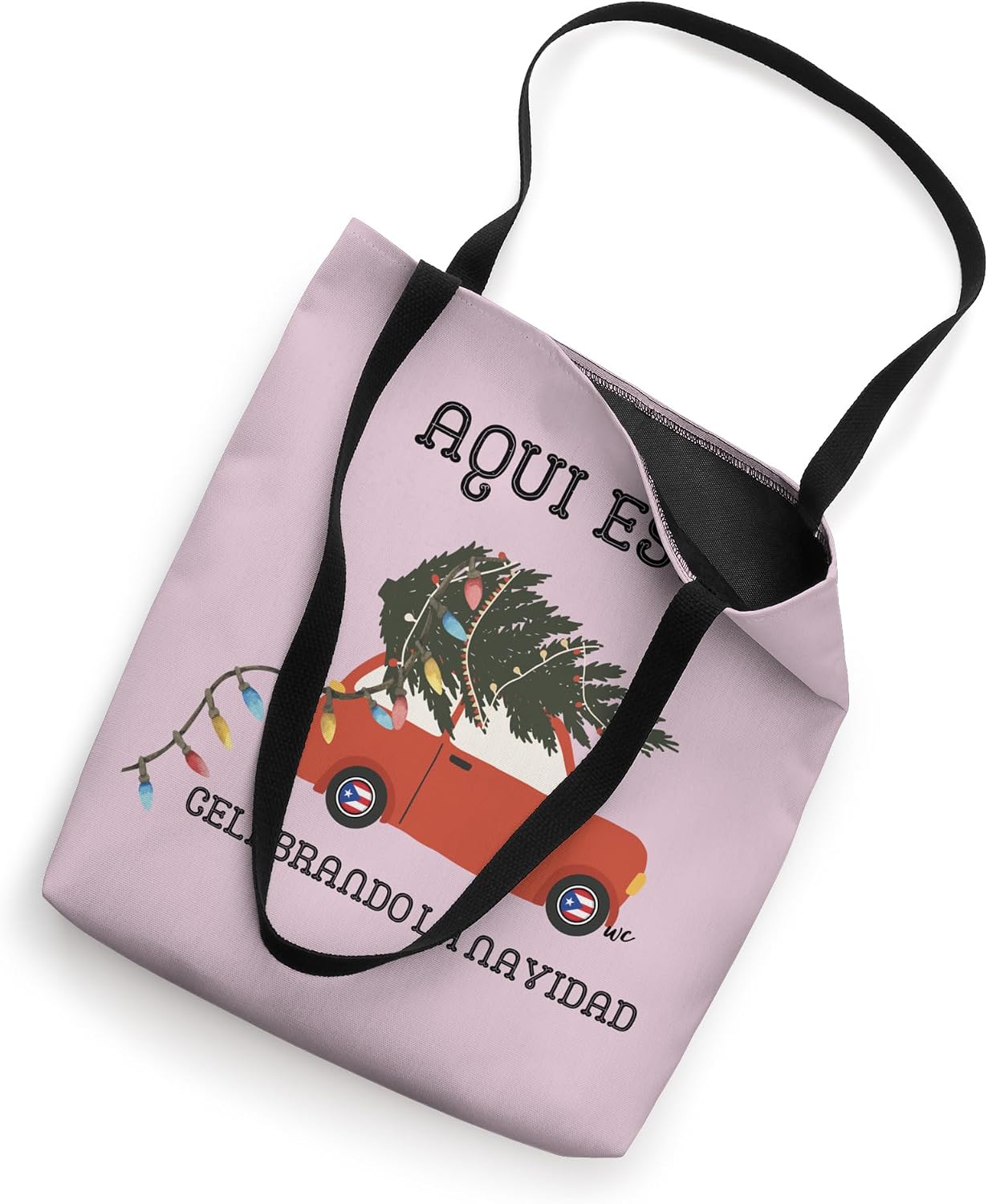 Bolso tote Aqui estoy celebrando la navidad