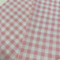 Light Weight Natural Cotton Fabric by the Yard DIY Making Supplies Quilting Patchwork Fabric Fat Quarter Bundles DIY for Quilting Cotton Patchwork Cushions (Big Pink Square, 1 Yard)