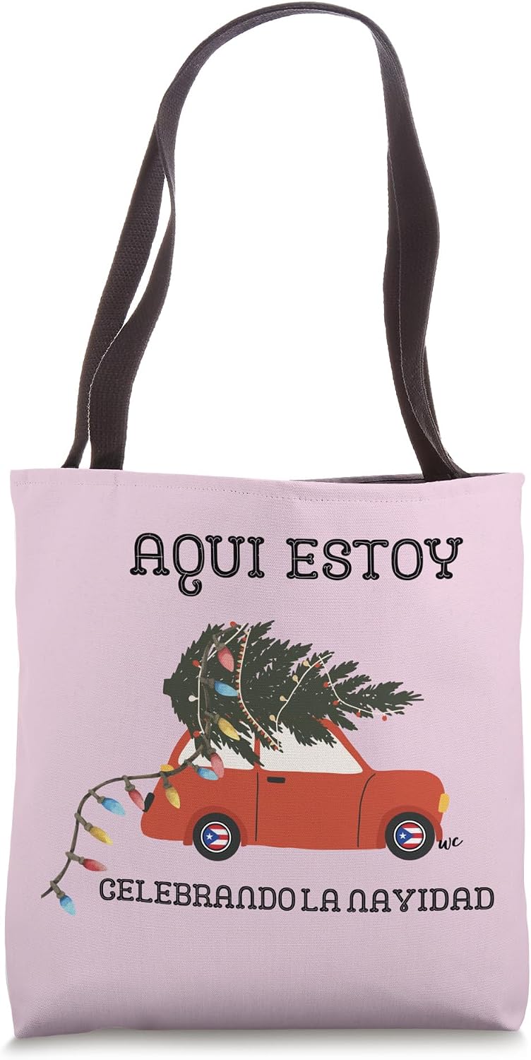 Bolso tote Aqui estoy celebrando la navidad