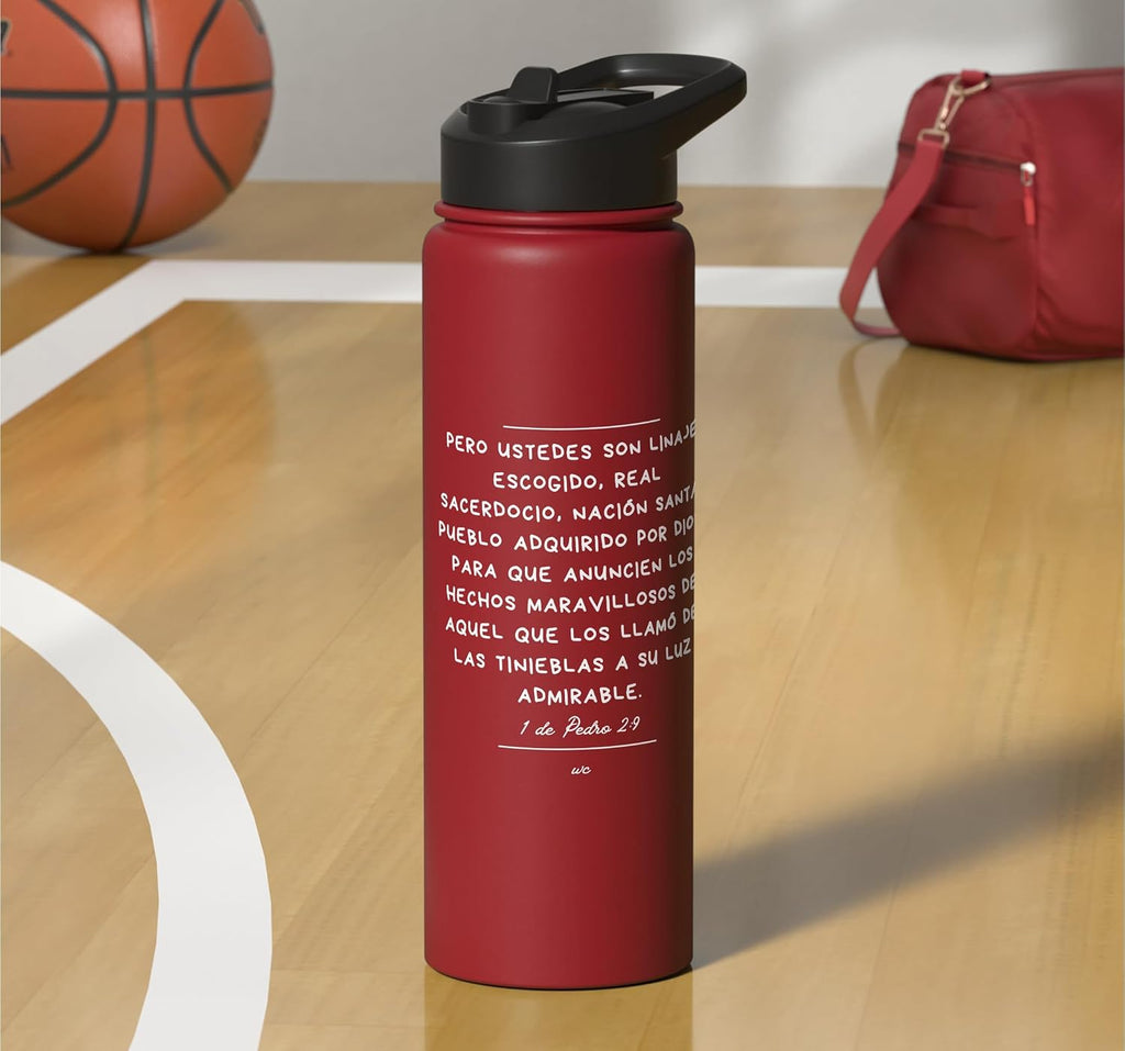 Ustedes son Linaje escogido Stainless Steel Insulated Water Bottle