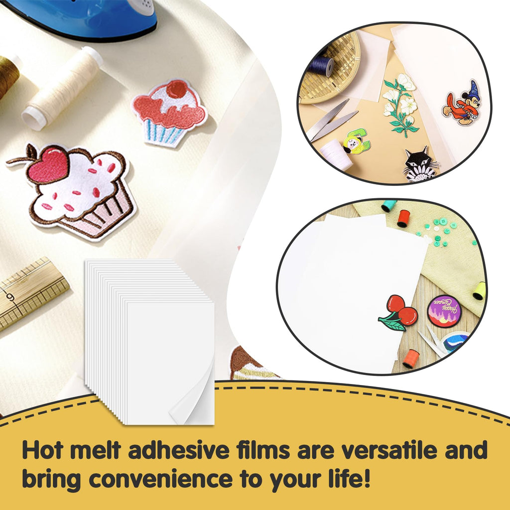 Iron On Adhesive Sheets 20PCS, Heavy Weight