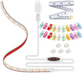 Tira de luz para máquina de coser, tira de luz LED adhesiva de 11.8 pulgadas, tira de luz decorativa regulable de varios niveles, lámpara de costura USB conectable, cable de alimentación de 5.6 pies, luz blanca fría