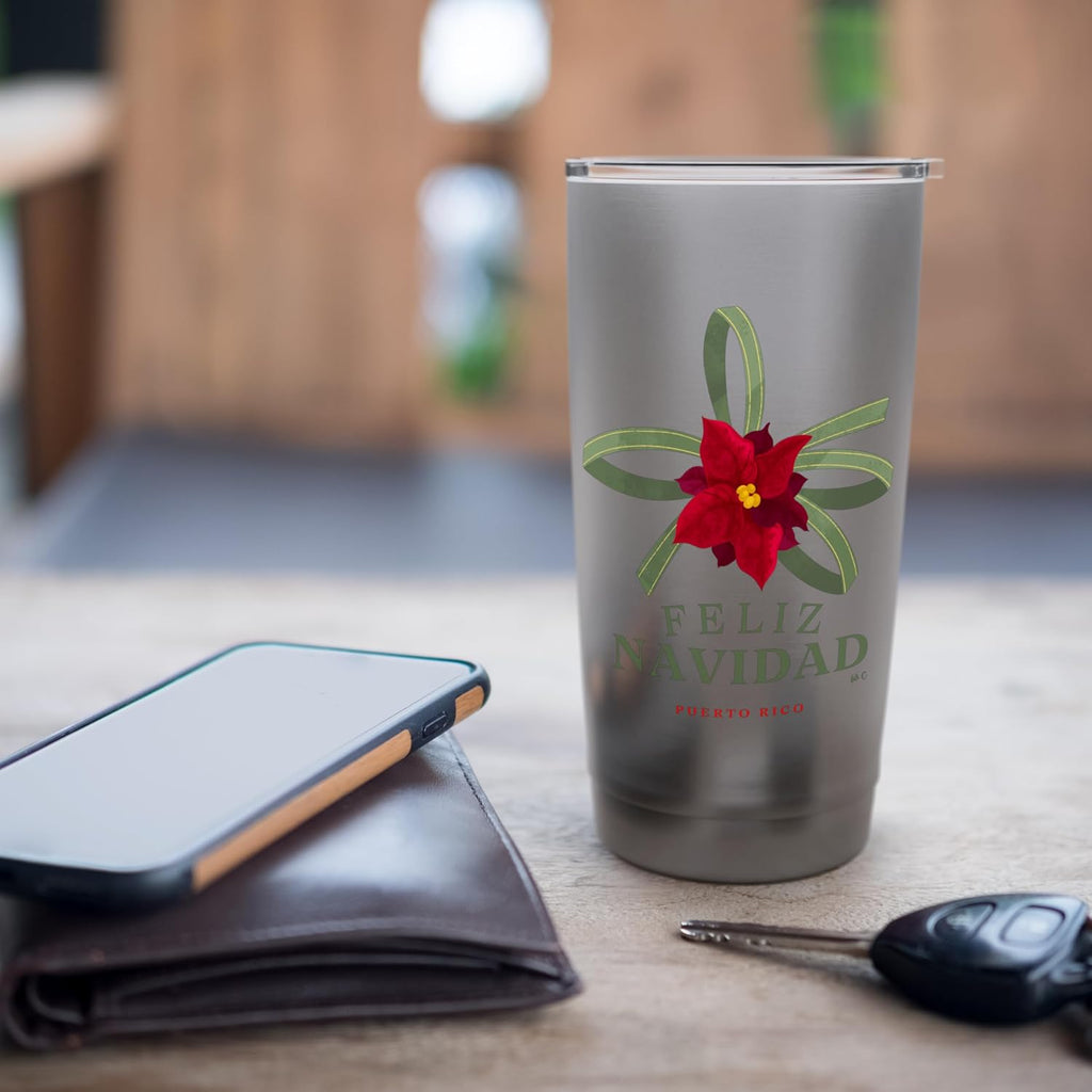 Feliz Navidad - Vaso aislado de acero inoxidable