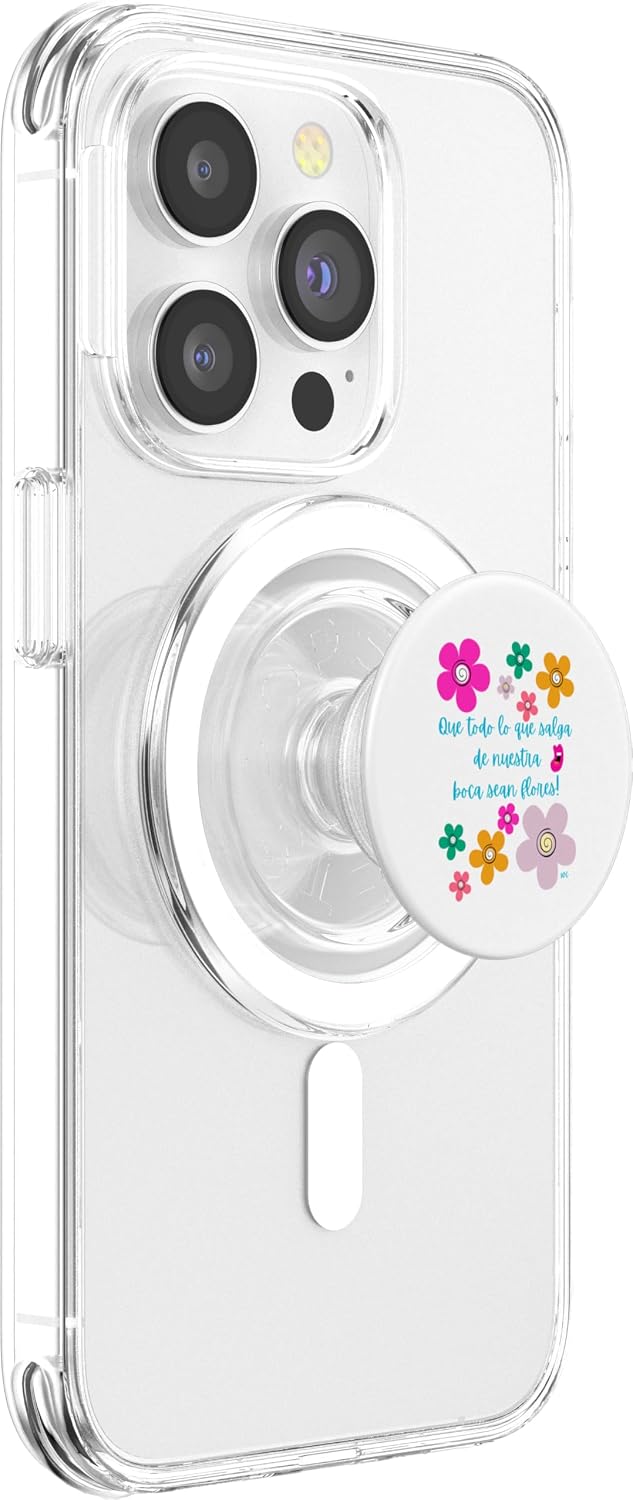 Que todo lo que salga de nuestra boca sean flores PopSockets Standard PopGrip
