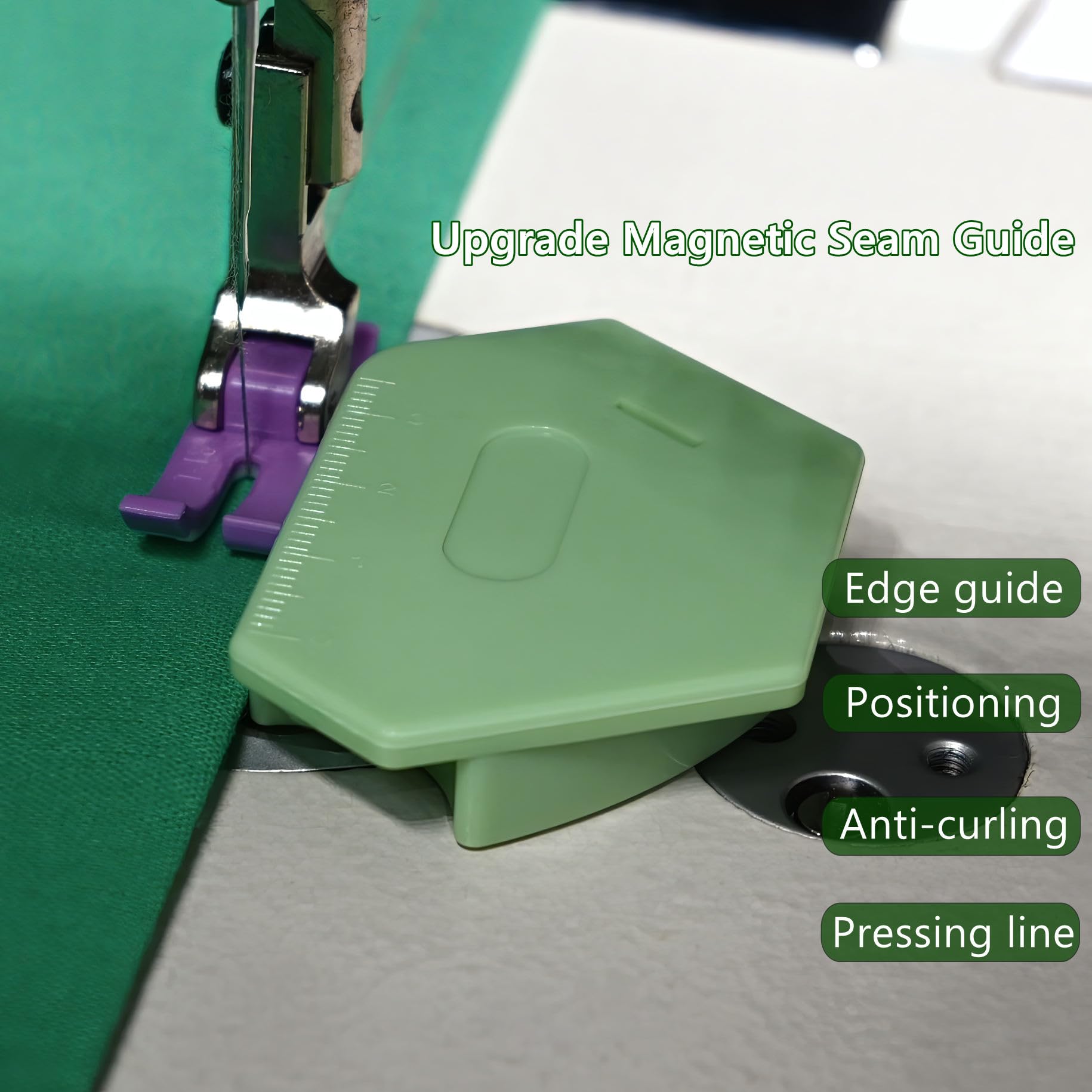 Magnetic Seam Guide for Sewing Machine
