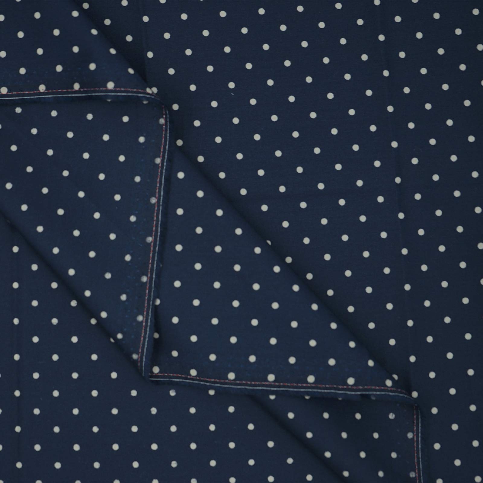 Master FAB -100% Cotton Fabric by The Yard for Sewing DIY Crafting Fashion Design Printed Floral(Navy with Dots)