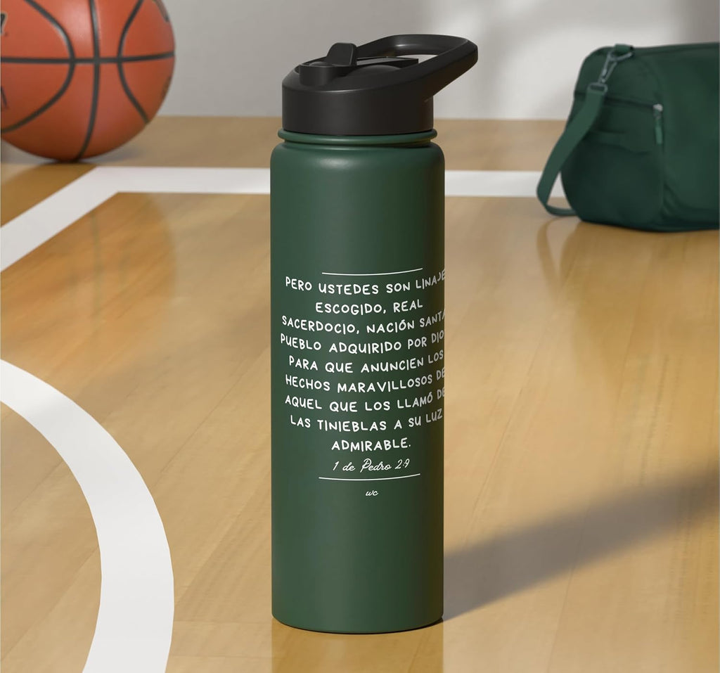 Ustedes son Linaje escogido Stainless Steel Insulated Water Bottle