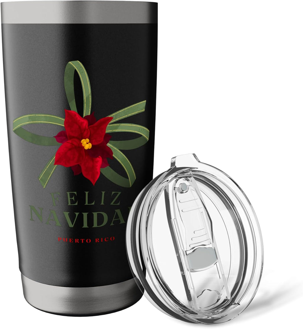 Feliz Navidad - Vaso aislado de acero inoxidable
